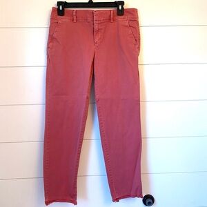 LOFT red Ankle Jeans. Size 6.